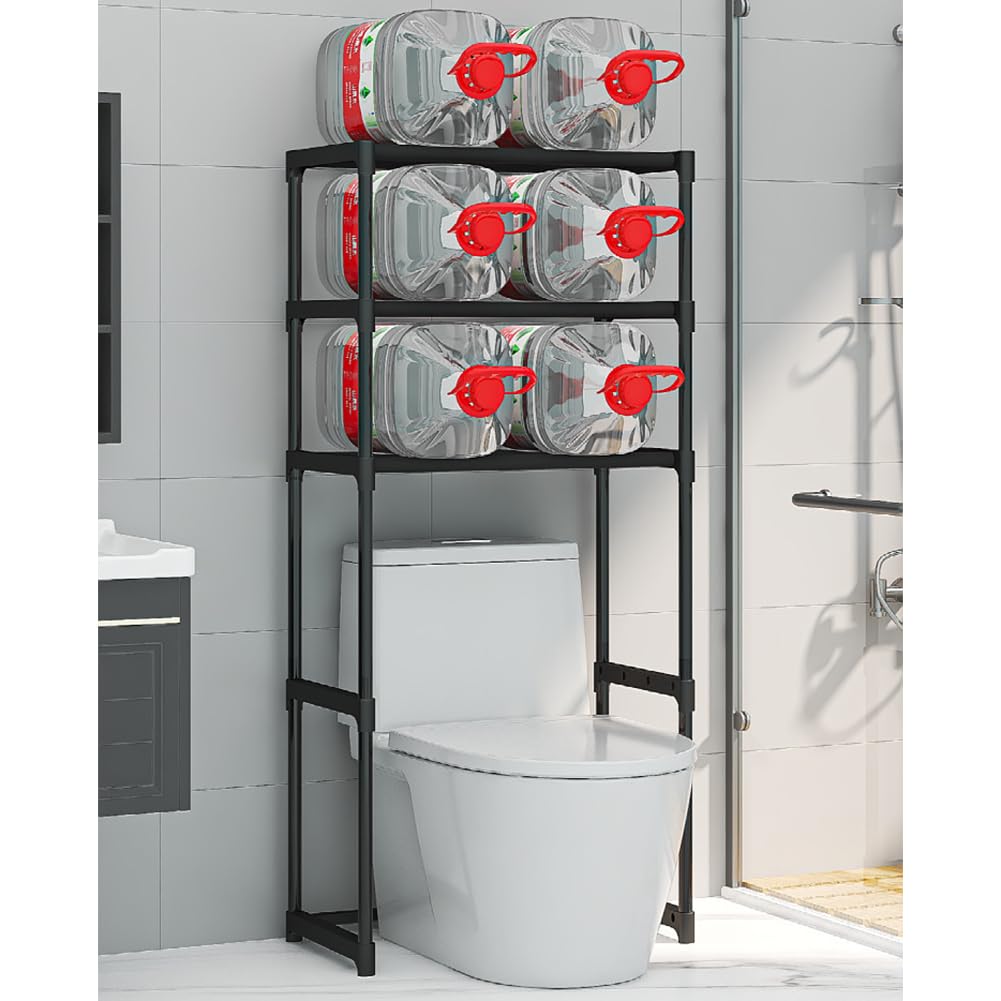 Amazon.co.jp: トイレ上収納ラック、3段バスルームオーバートイレ収納